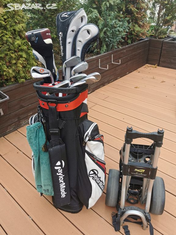 Golfové hole TaylorMade, kompletní sada,+bag+vozík