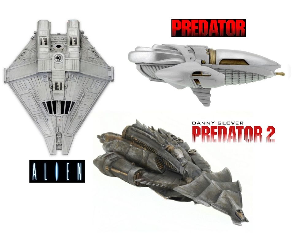 NECA vesmírné lodě Predator, Predator 2, Alien