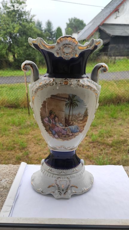 stará porcelánová váza 35cm značená