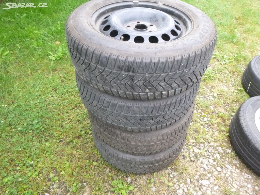 4x disk (5x112) zimní pneu dunlop 215/60 r16