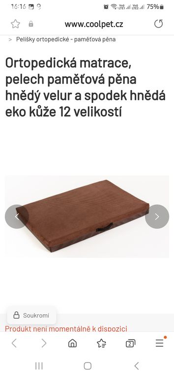 Ortopedická matrace CoolPet