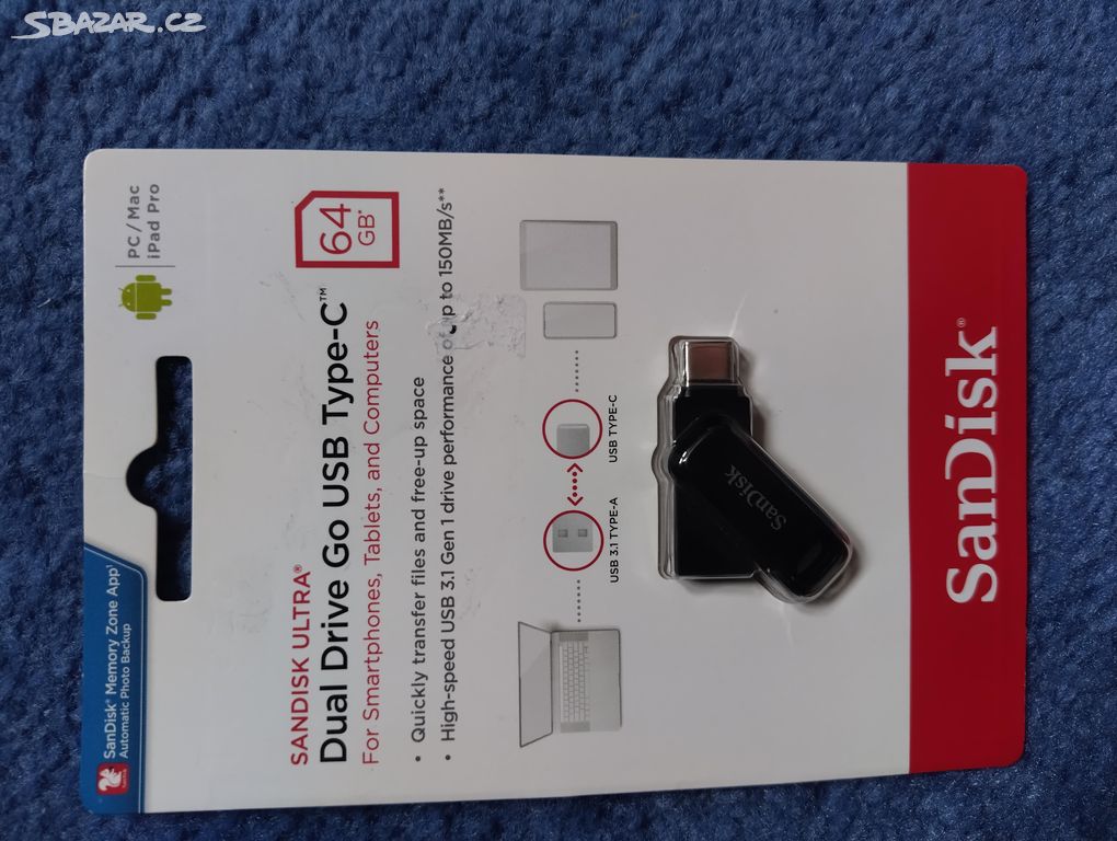 Flashdisk SanDisk ultra 64gb