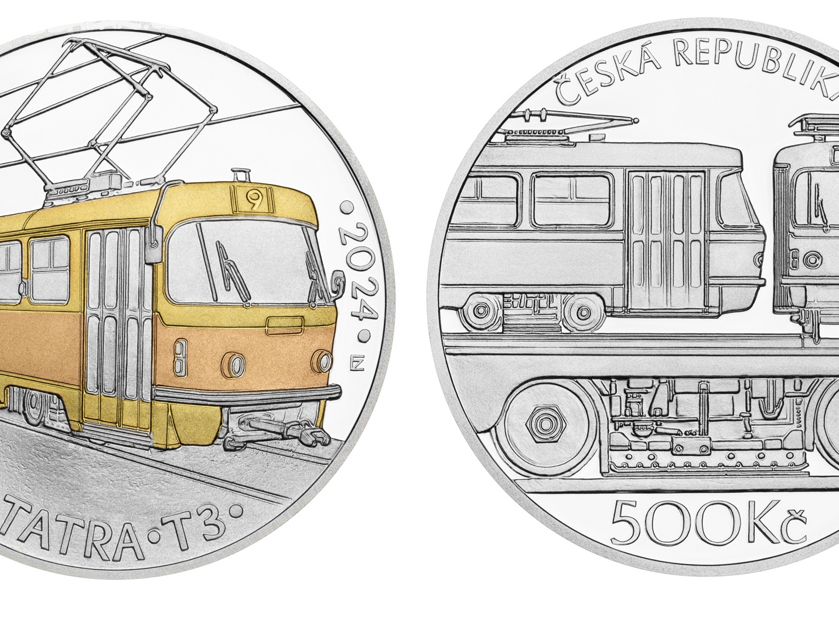 500Kč ČNB - Tramvaj T3 Proof