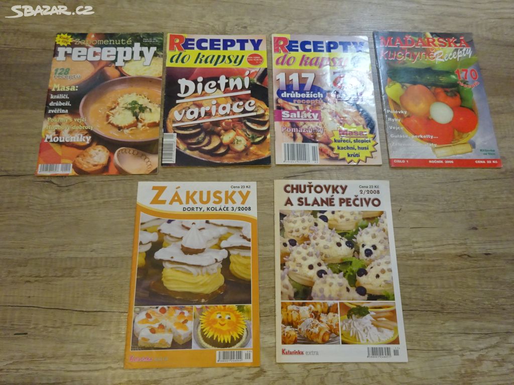 Časopisy o vaření - recepty