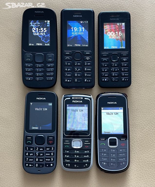 Nokia 105 DUAL, 108, 130 DUAL, 100, 1650 a 1661