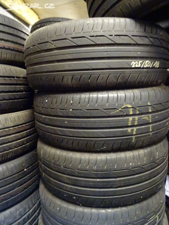 Letní pneu Bridgestone, 225/50/18, 4 kusy, 6 mm