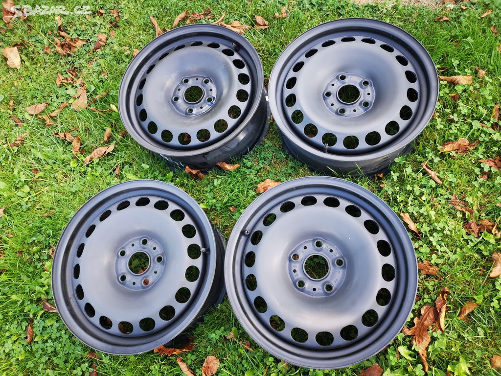 Plechové disky 5x112 R16 VW, Škoda, Audi