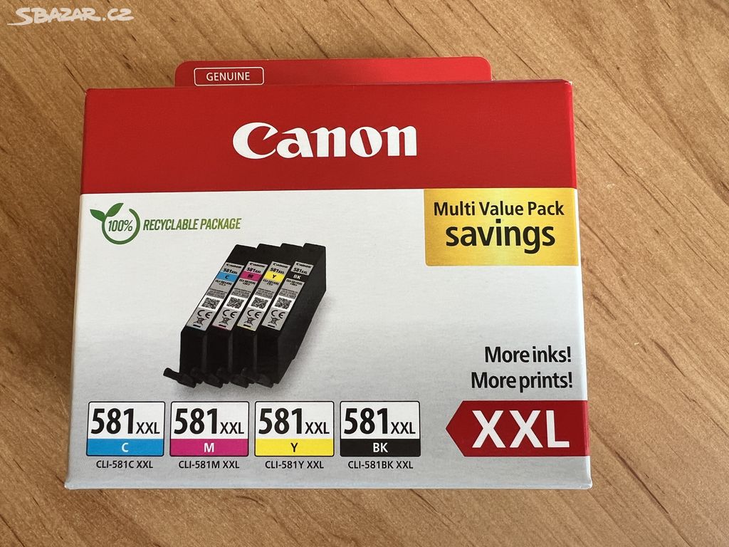 Originální barvy Canon 581XXL