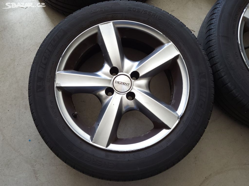 Letní ALU kola 16" 4x100 205/55 Renault, Opel