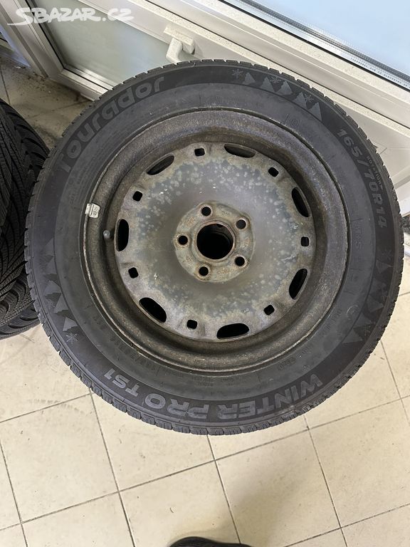 KOLA DISKY 5X100 FABIA POLO 165/70 R14 ZIMNÍ