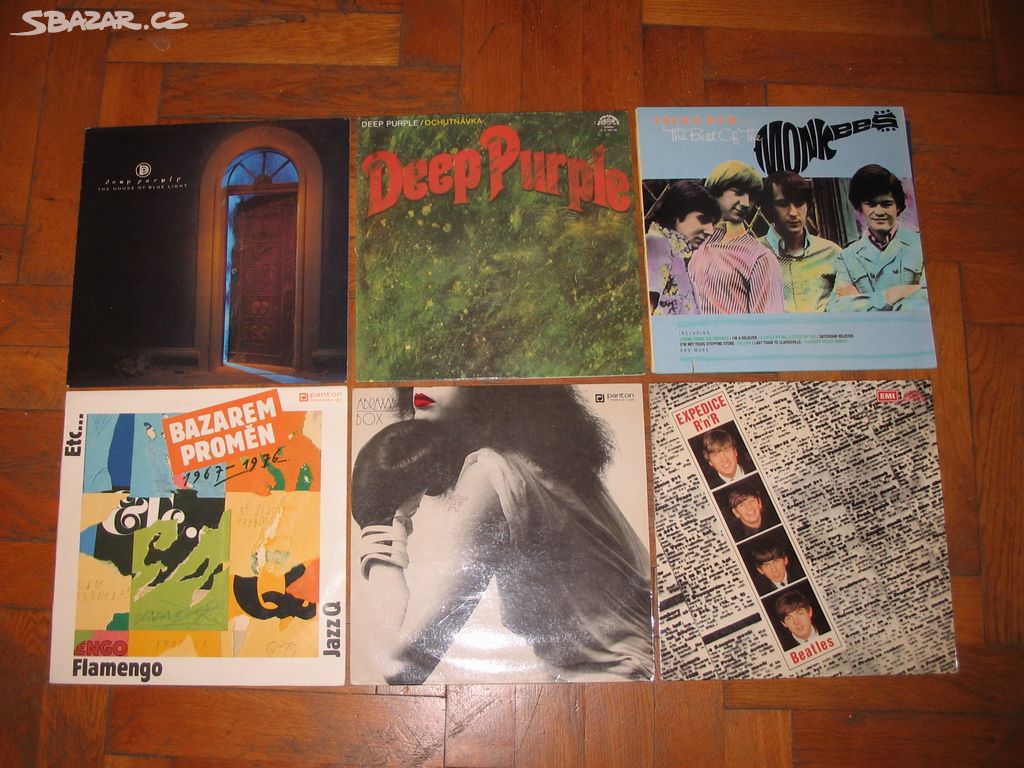 LP desky= Deep Purple, Flamengo, Etc, The Monkees