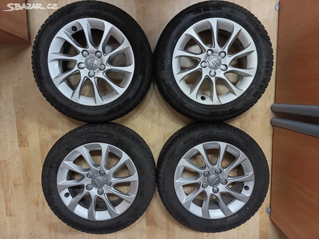 Alu kola 16" originál Audi 8V0601025BM +zimní pneu