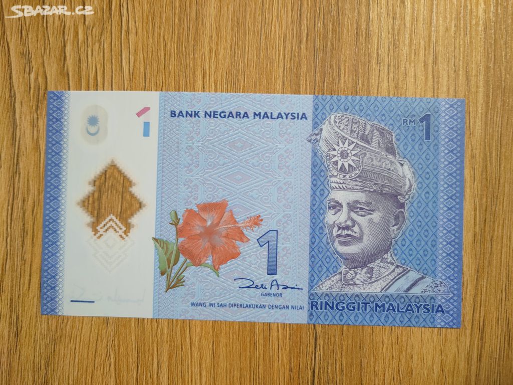 Malajsie - 1 ringgit - polymerová bankovka