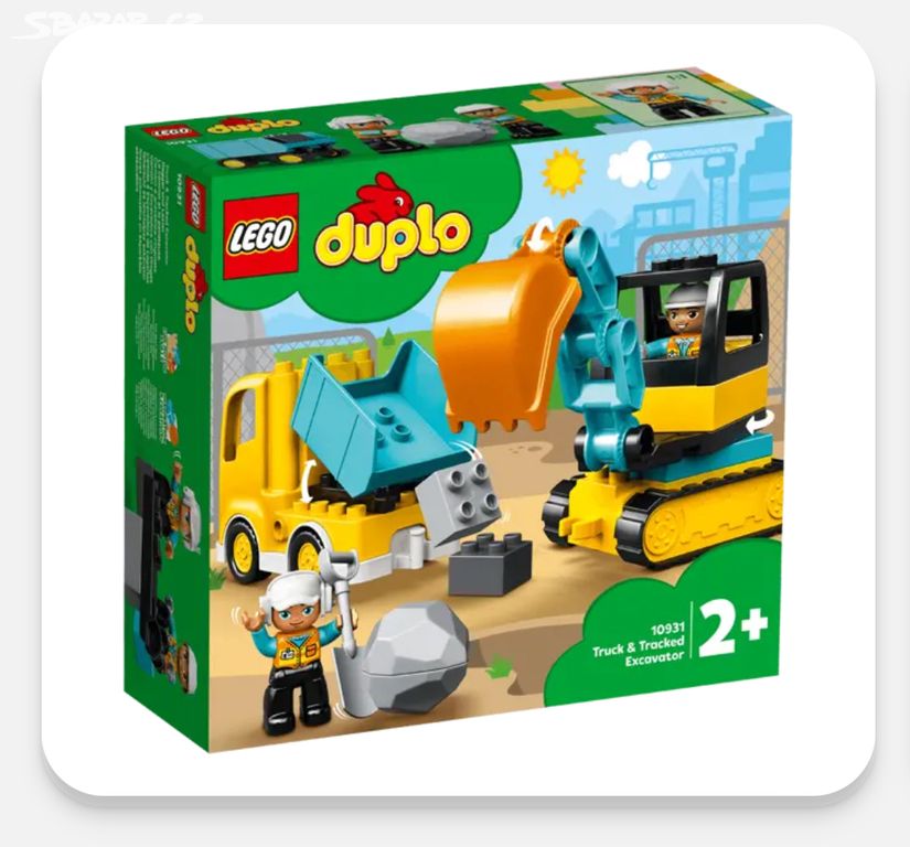 Lego Duplo Náklaďák a pásový bagr