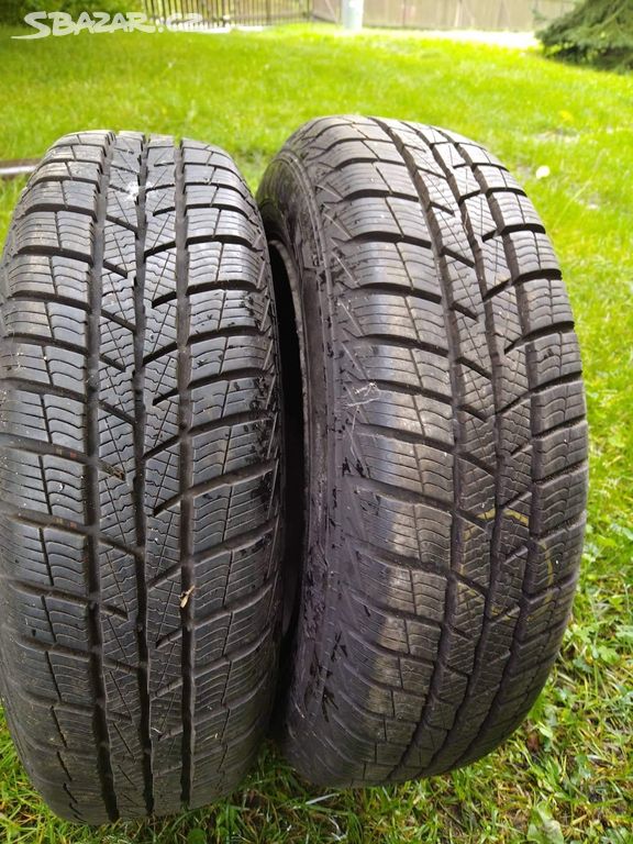 2 zimní pneu + disky, Barum 155/70 R 13T