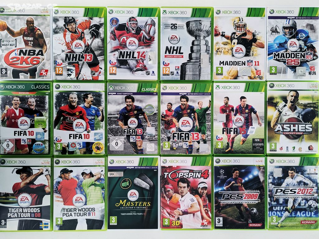 Sportovní hry na Xbox 360