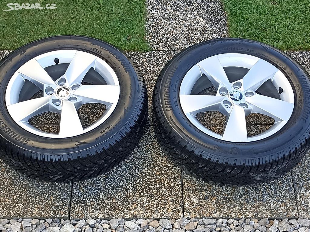 Originál alu Fabia 4 vč.zimních pneu 185/65 R15