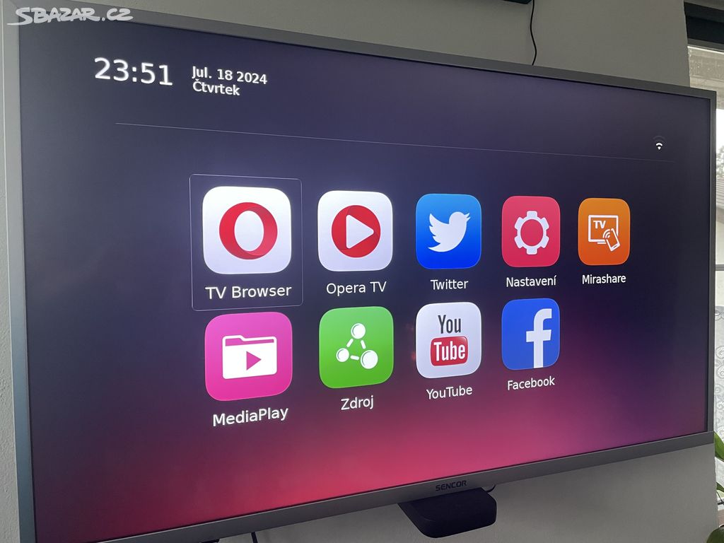 Smart Tv Sencor 128 cm uhlopricka