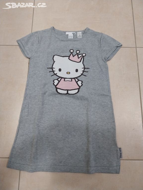 Dívčí šaty Hello Kitty vel. 122-128