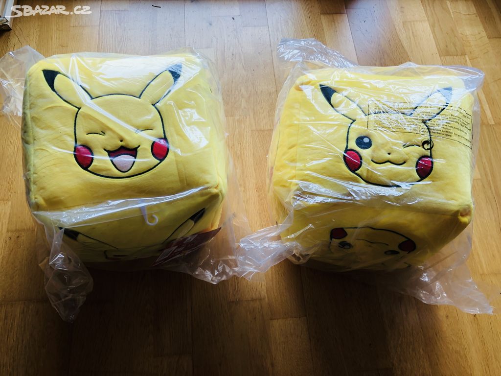 Kostka Pokémon Pikachu Cube,ca 30 cm,žlutý polštář