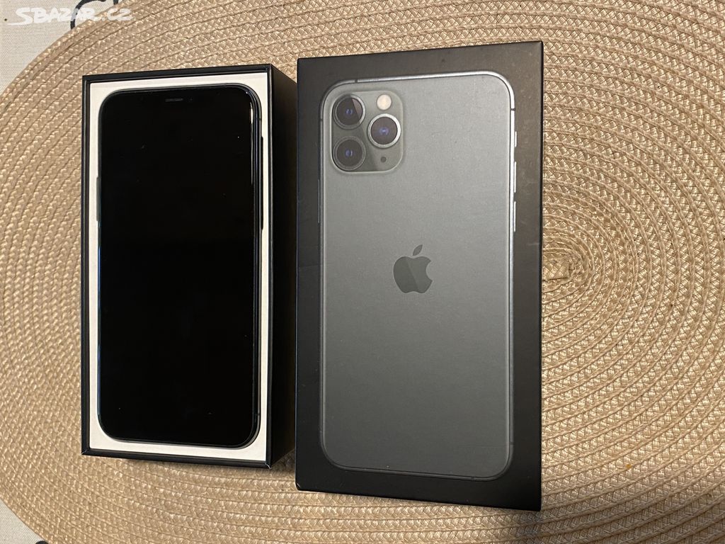 iPhone 11pro 64GB tmavezeleny, top stav, 88%