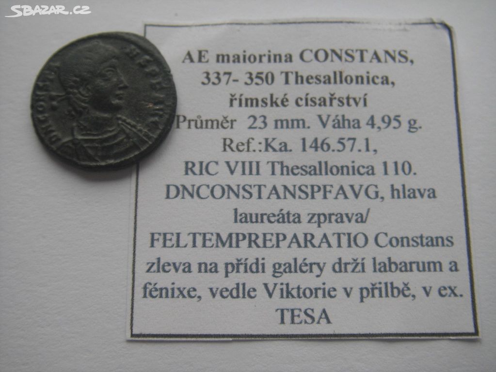 AE maiorina CONSTANS, Thesallonica, RIC VIII, 110