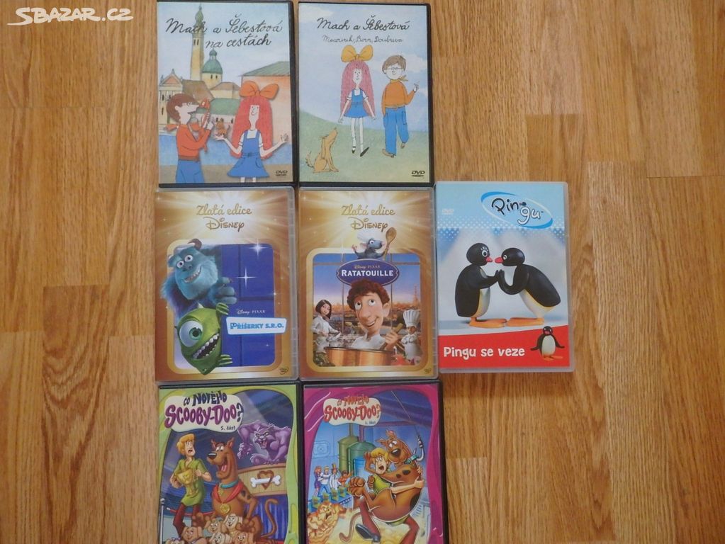 DVD - dětské (Mach, Pingu, Příšerky, Scooby) | NazdarBazar