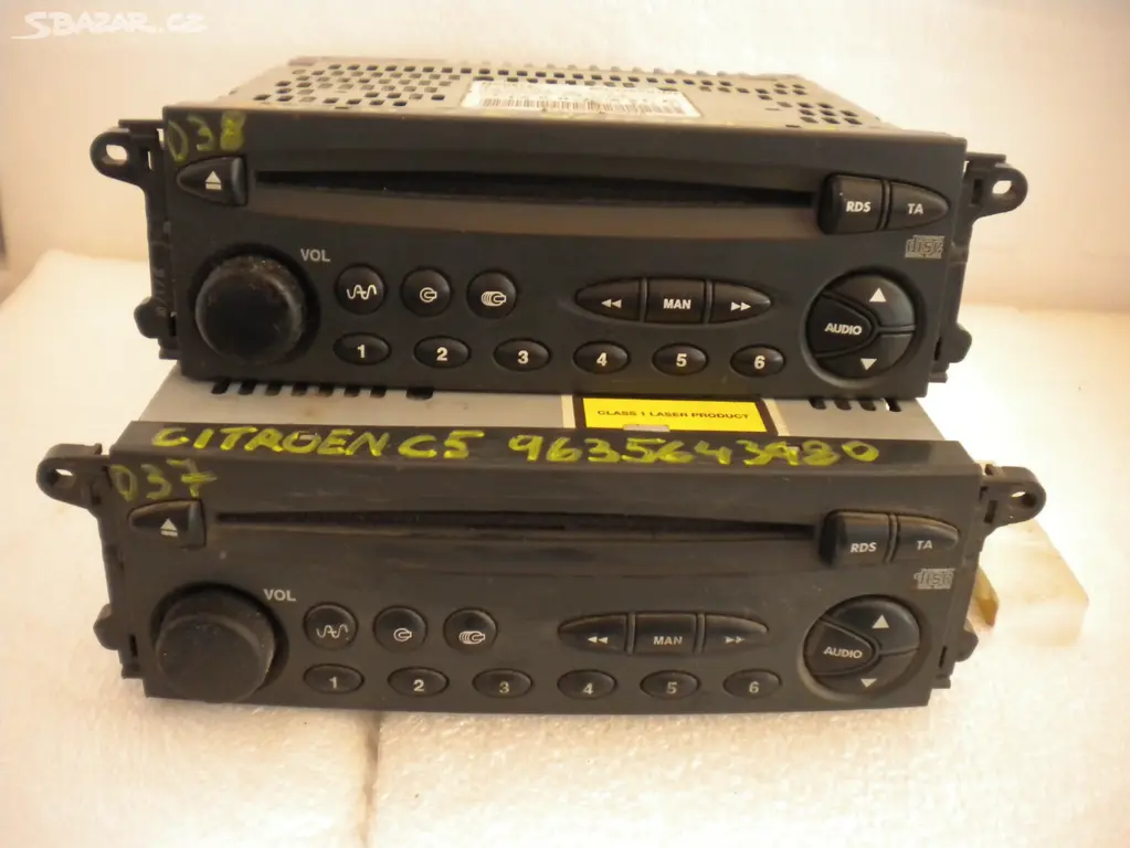 Náhled: AUTORADIO CD CITROEN C5 9635643980