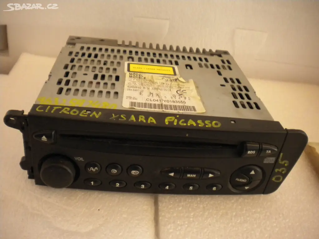 Náhled: AUTORADIO CD CITROEN XSARA PICASSO 9632592480