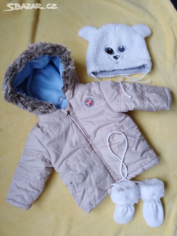 Dětská zimní bunda + čepice a rukavice