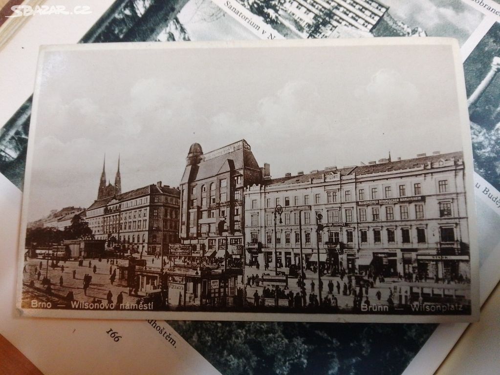 Stará pohlednice Brno Wilsonovo náměstí 1931
