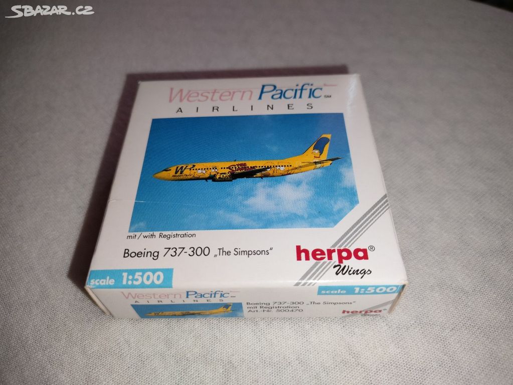Simpsons western pacific boeing 737-300 simpsonovi