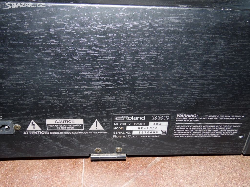 Digitální piano ROLAND HP1500 České Budějovice Sbazar.cz