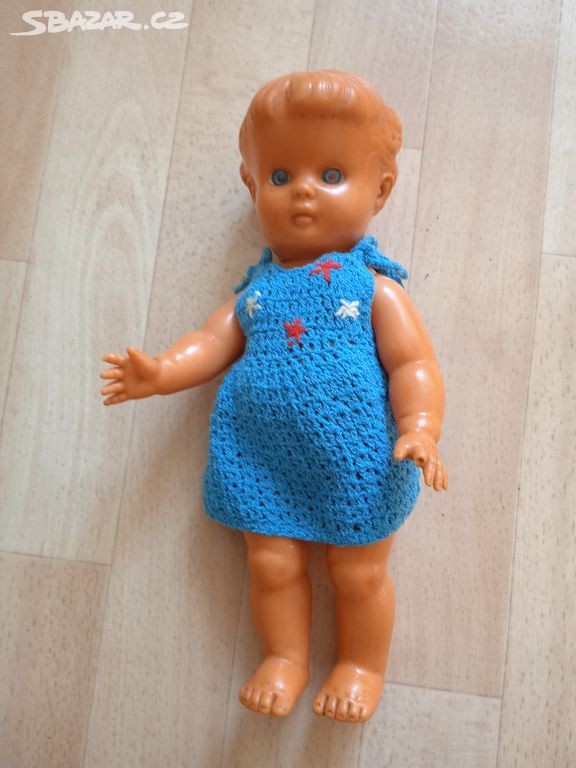 Retro gumová panenka Gumotex vysoká 29 cm