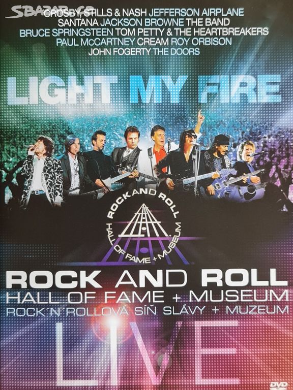 DVD - LIGHT MY FIRE / Rock And Roll Hall Of Fame - Liberec - Sbazar.cz
