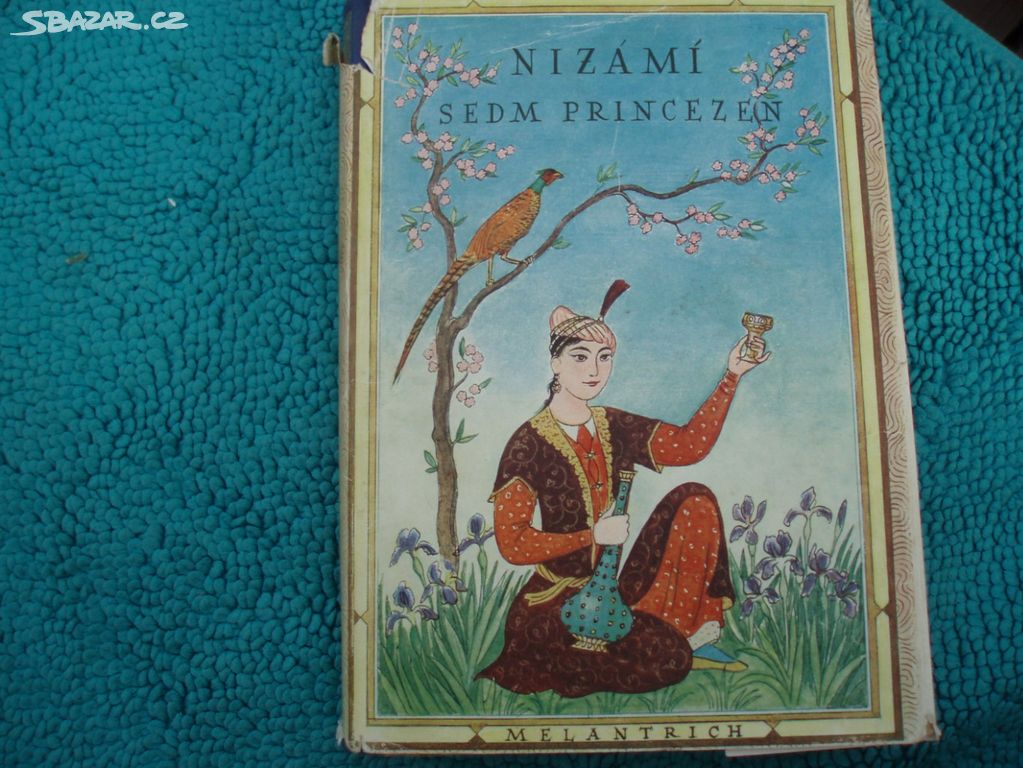 stará vzácná kniha Nízamí Sedm princezen 1934