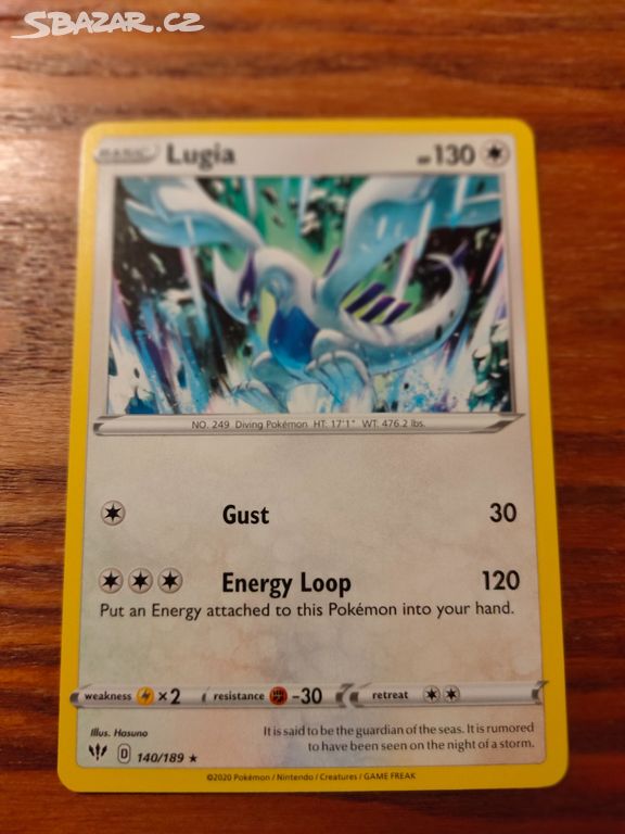 Pokémon - Lugia (RARE KARTA)