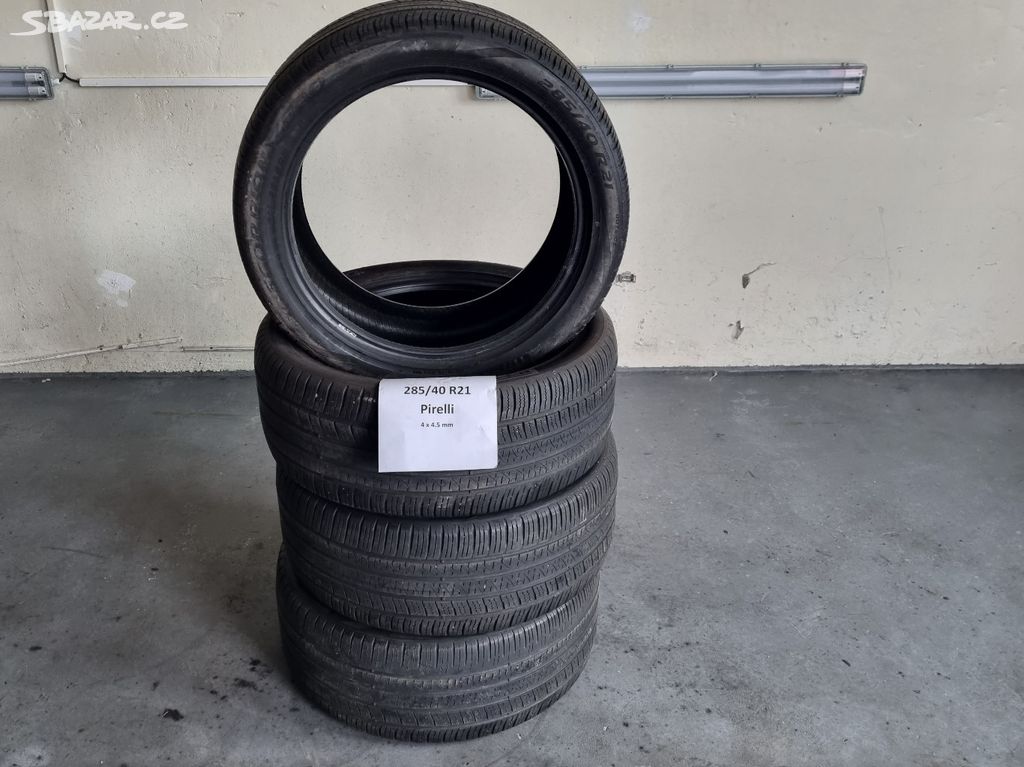 4x letní pneu 285/40 R21 Pirelli