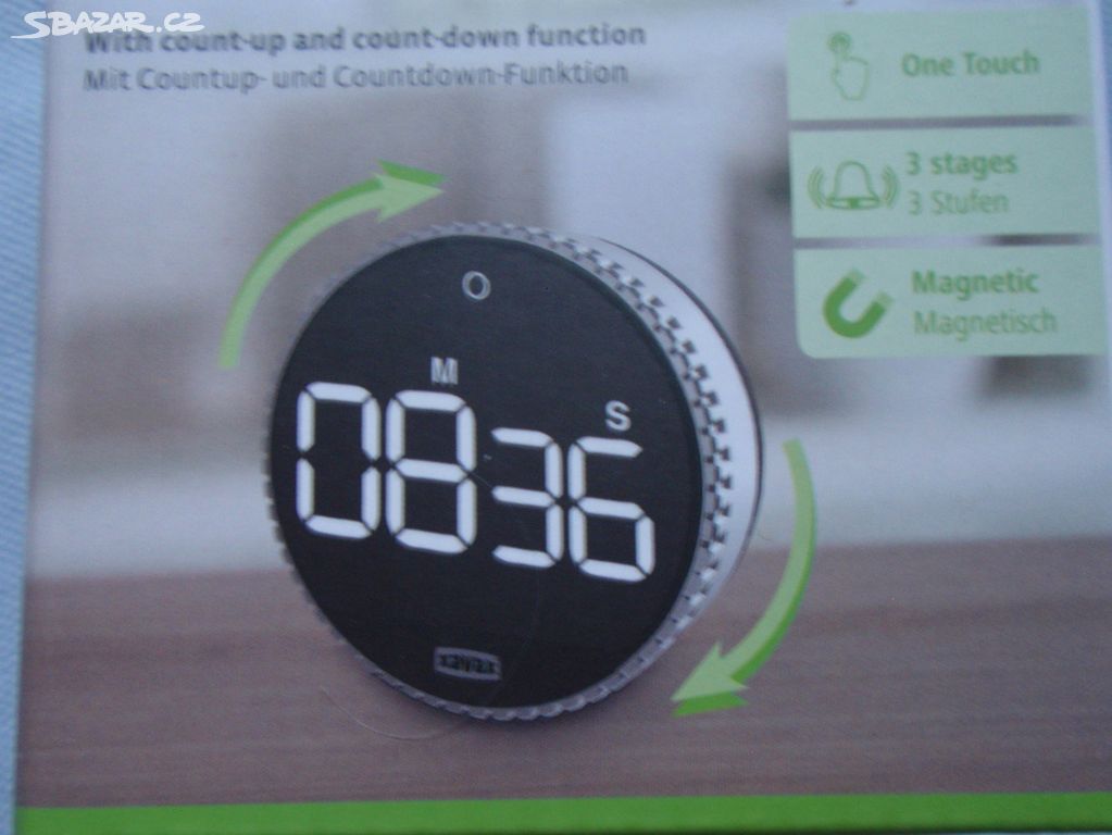 Kuchyňské digitální minutky s magnetem.