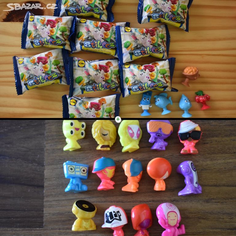 Figurky: Stikeez Lidl, Gogos, z Kinder vajíček