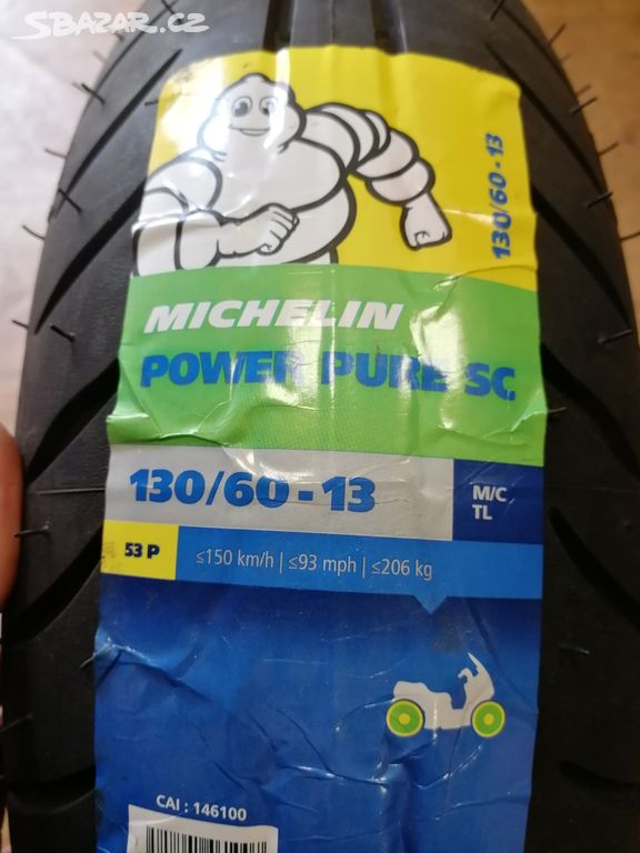 Moto scooter pneu 130/60-13 Michelin Power Pure SC