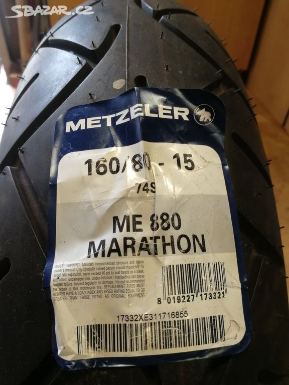 Moto pneu 160/80-15 Metzeler ME 880 Marathon