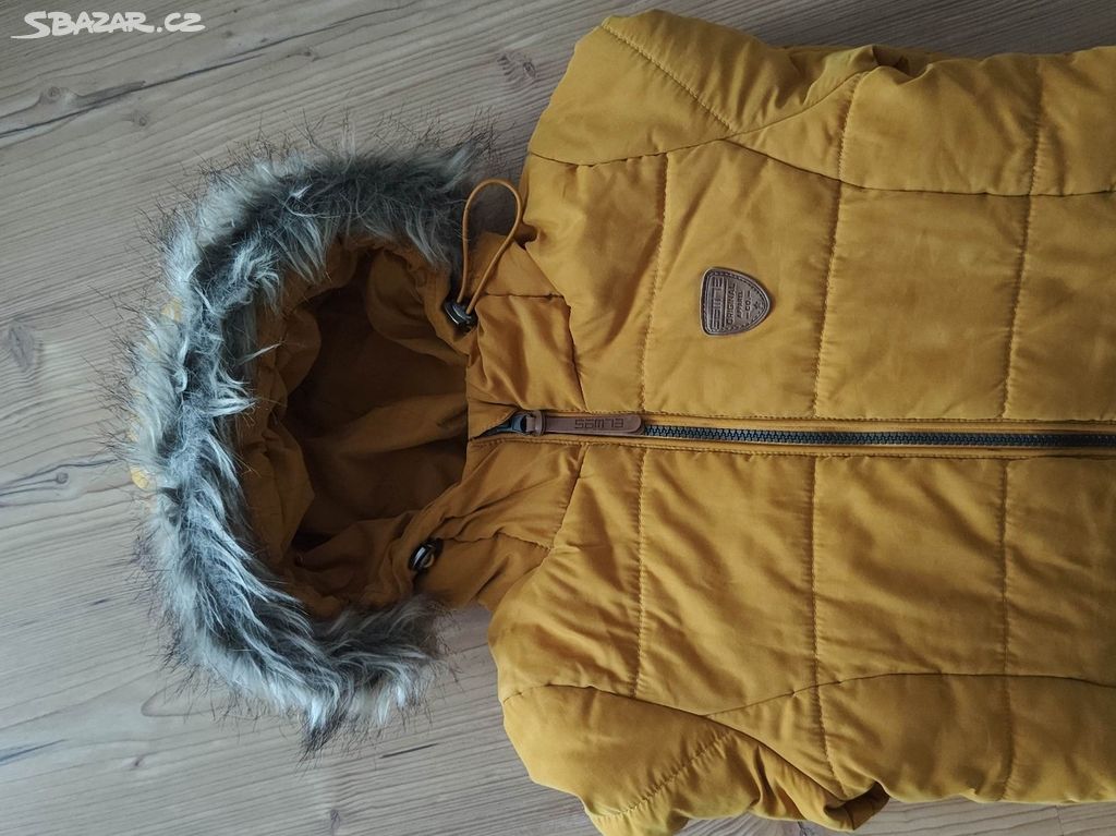 Prodám krásný kabát SAM73 vel. 128 okrová barva