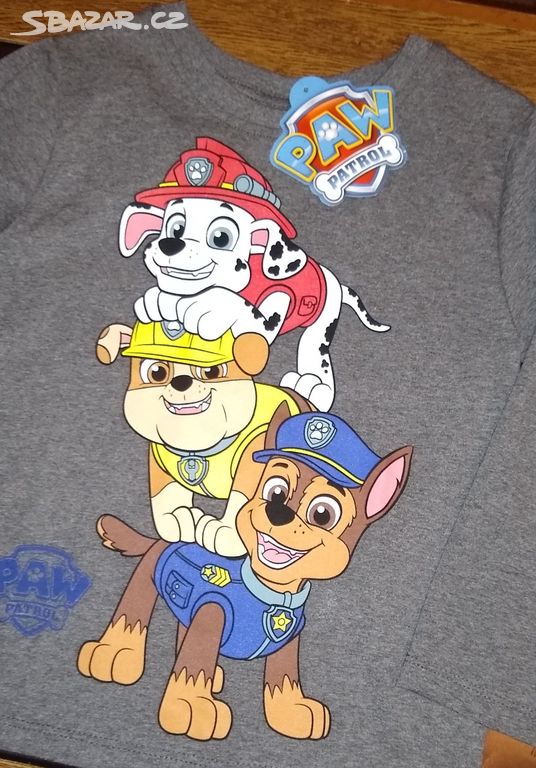 Nové tričko Tlapková patrola 98 pejsek paw patrol