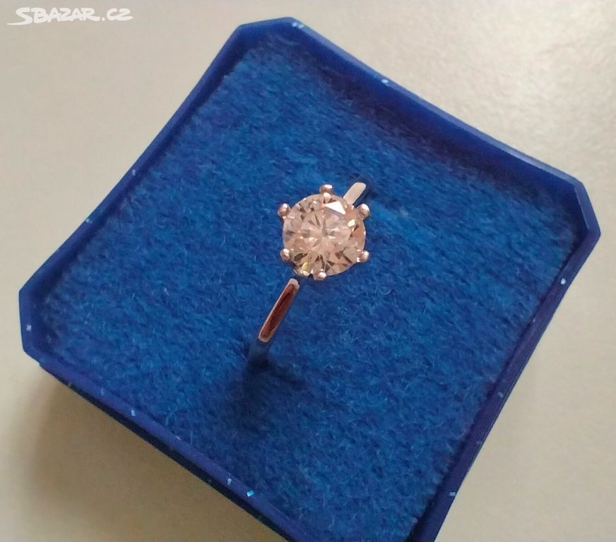 Sleva-Dámský prsten se zirkonem,V51,Ag 925