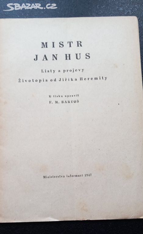 Heremita, J. : Mistr Jan Hus