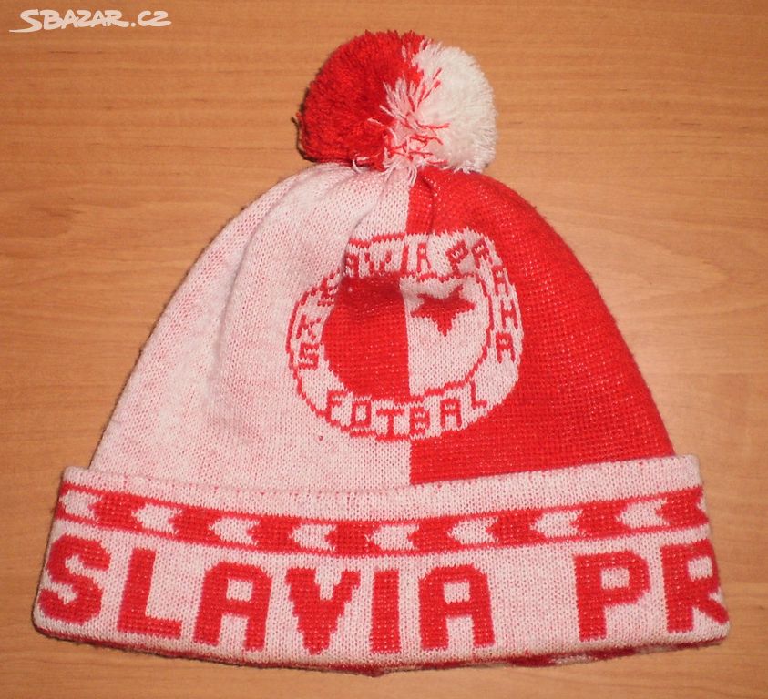 STYLOVÁ ZIMNÍ ČEPICE KULICH SK SLAVIA PRAHA FOTBAL