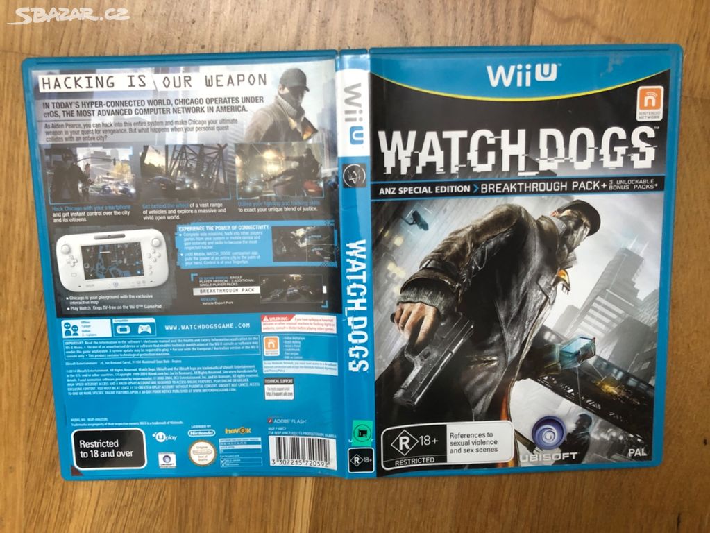 WiiU WATCH DOGS Special Edition Nintendo Wii U hra