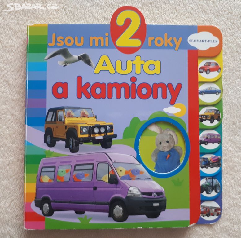 Dětská knížka Auta a kamiony, jsou mi 2 roky