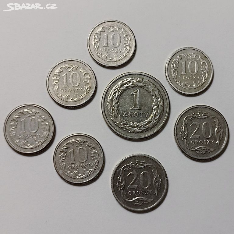 KD. VÝPRODEJ Polsko sada 8 mincí 1990-98